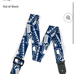 NFL Seattle Seahawks Blue and White Guitar Strap